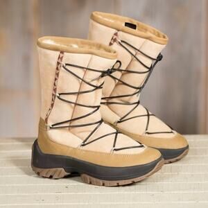 Ulu Crow Women’s Shearling Boots In Cane, Light Tan Size 9 Fits 8, 8.5 or 9